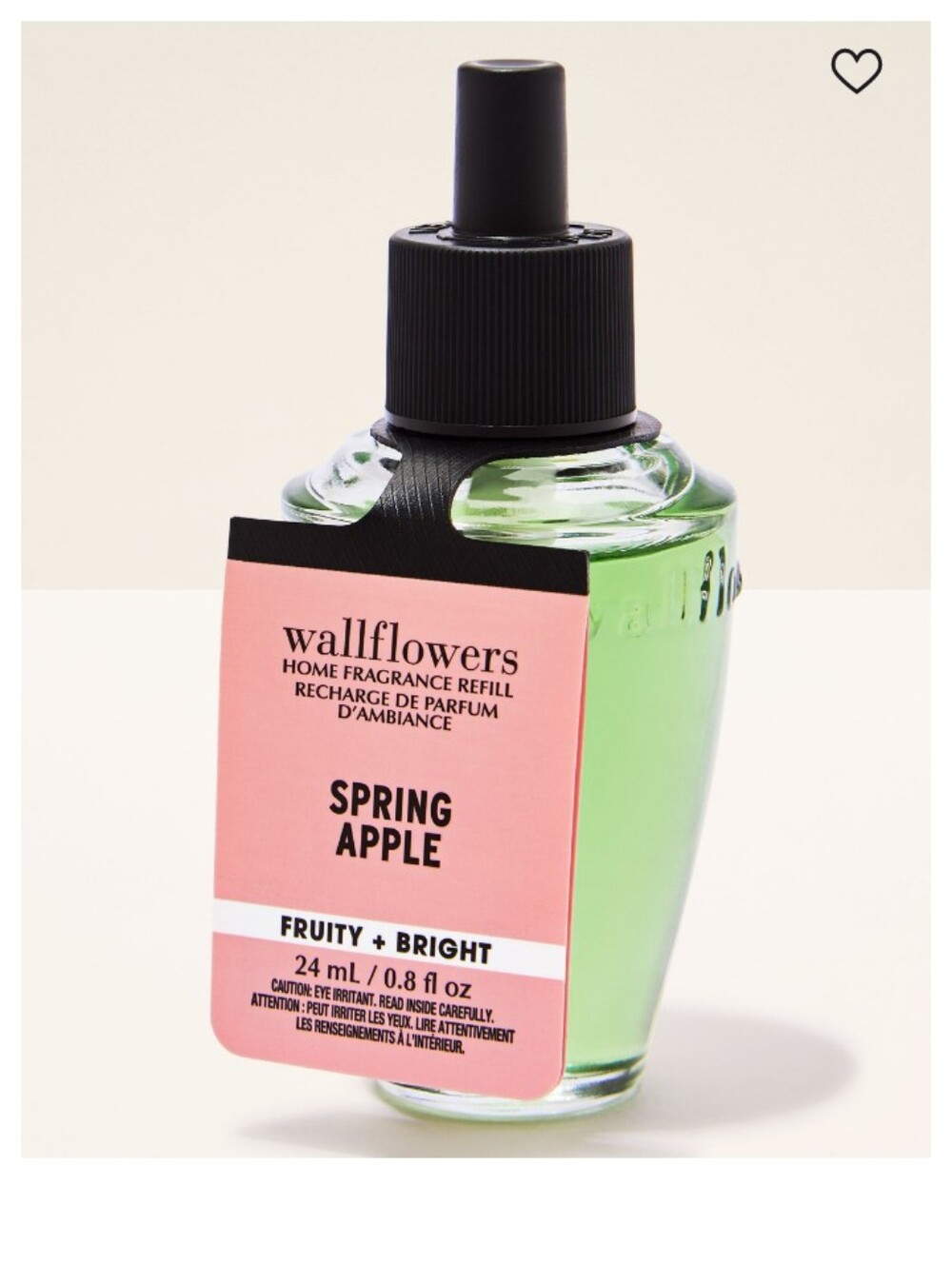 Wallflower Spring Apple Fragrance Refill - Pink Label, Green Liquid